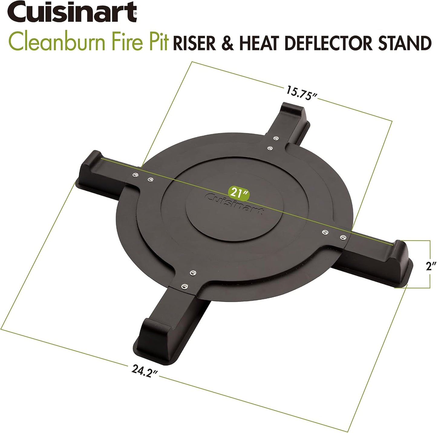 Cleanburn Pit Riser, Portable Fire Stand with Lightweight Design